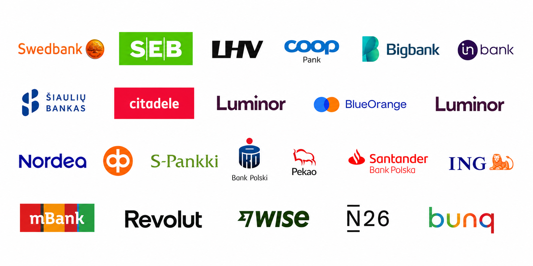 bank flags